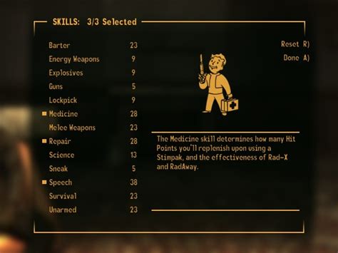 fallout new vegas best tag skills